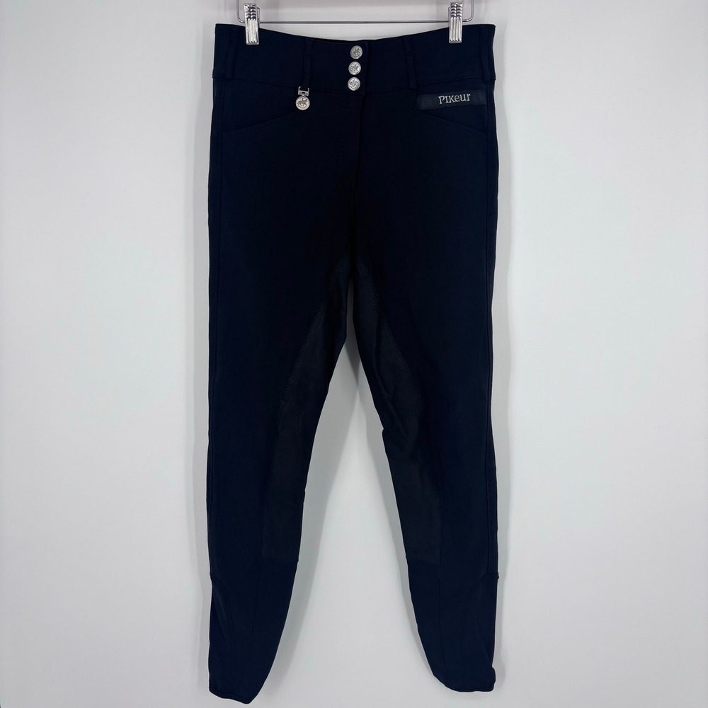 Pikeur Candela II MCCR Full Seat Breeches Women 30L Black Hi Waist Riding Pants